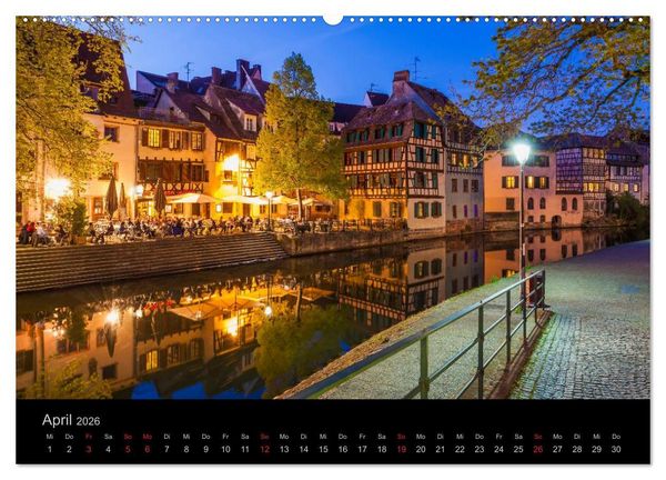 Produktbild: Stra&szlig;burg Impressionen (hochwertiger Premium Wandkalender 2026 DIN A2 quer), Kunstdruck in Hochglanz
