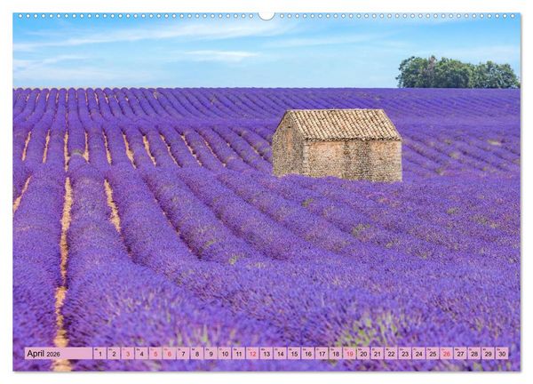Produktbild: Provence, Lavendelzeit in S&uuml;dfrankreich (hochwertiger Premium Wandkalender 2026 DIN A2 quer), Kunstdruck in Hochglanz