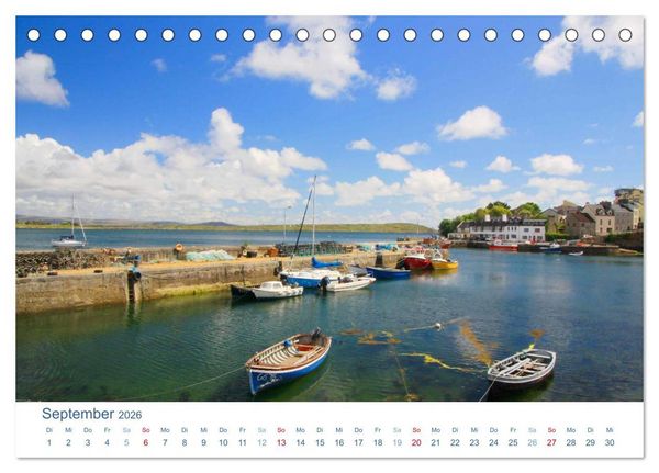 Produktbild: Irland 2026. Impressionen zwischen gr&uuml;nen H&uuml;geln und blauen K&uuml;sten (Tischkalender 2026 DIN A5 quer), CALVENDO Monatskalender