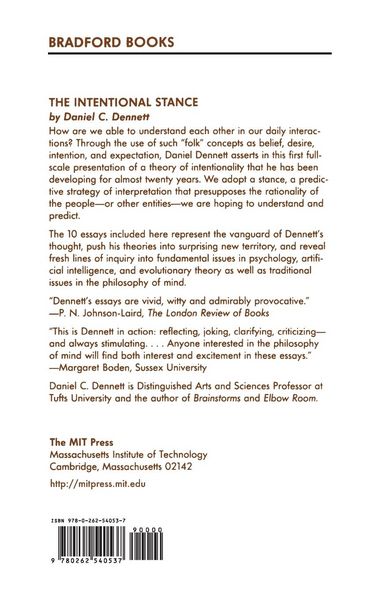 Produktbild: The Intentional Stance: Wittgenstein, Philosophy, and the Mind