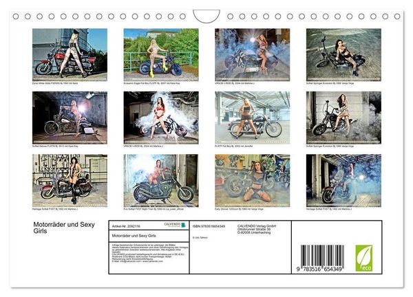 Produktbild: Motorr&auml;der und Sexy Girls (Wandkalender 2026 DIN A4 quer), CALVENDO Monatskalender