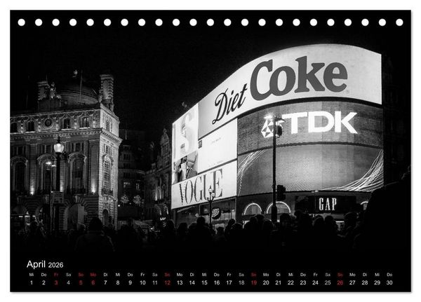 Produktbild: Unterwegs in London (Tischkalender 2026 DIN A5 quer), CALVENDO Monatskalender
