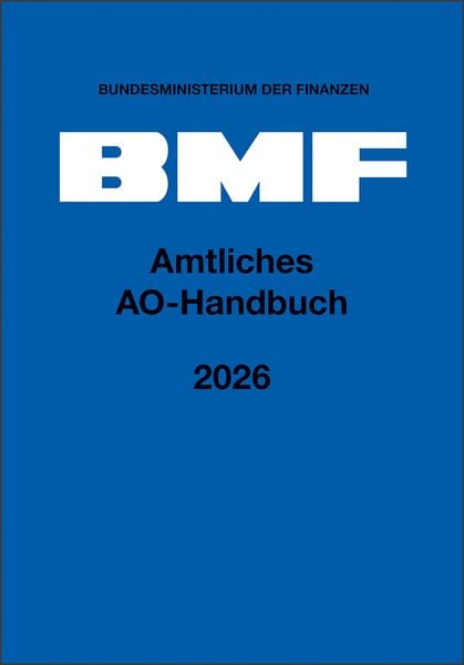 Amtliches AO-Handbuch 2026, Gebundene Ausgabe von , Nwb Verlag, 978-3-482-68935-2