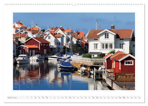 Produktbild: Bohusl&auml;n. Lysekil - Fiskeb&auml;ckskil - Grundsund (hochwertiger Premium Wandkalender 2026 DIN A2 quer), Kunstdruck in Hochglanz