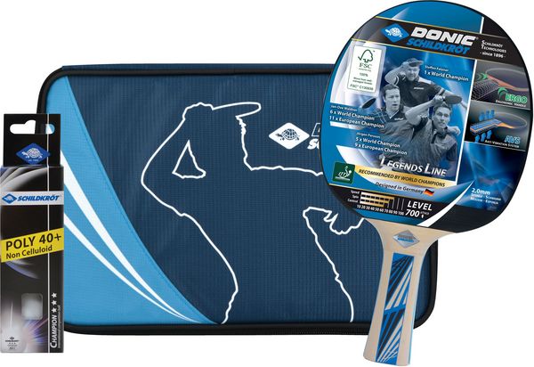 Produktbild: Schildkr&ouml;t 788489 - Donic, Tischtennis-Set, Level 700, Legends Line, Geschenkset