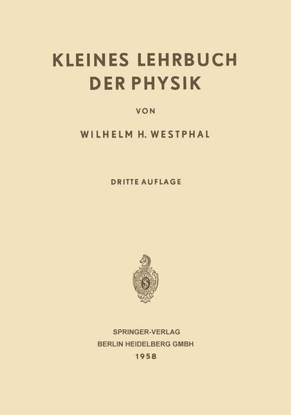 Produktbild: Kleines Lehrbuch der Physik