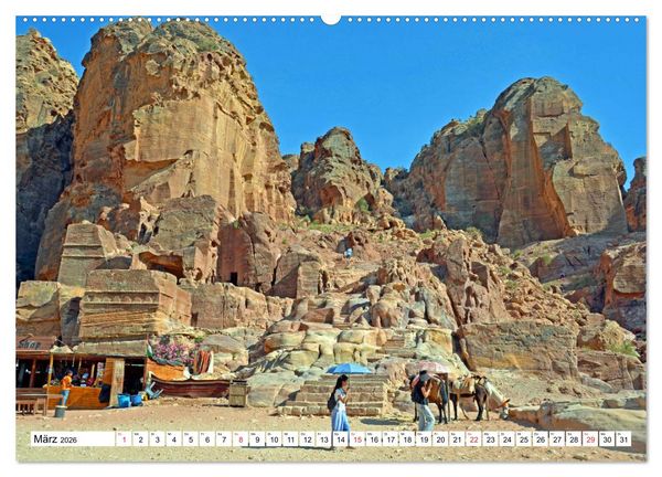 Produktbild: JORDANIEN, Faszination Nahost (hochwertiger Premium Wandkalender 2026 DIN A2 quer), Kunstdruck in Hochglanz