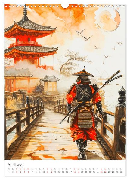 Produktbild: Japan. Impressionen im Aquarell-Stil (Wandkalender 2026 DIN A3 hoch), CALVENDO Monatskalender