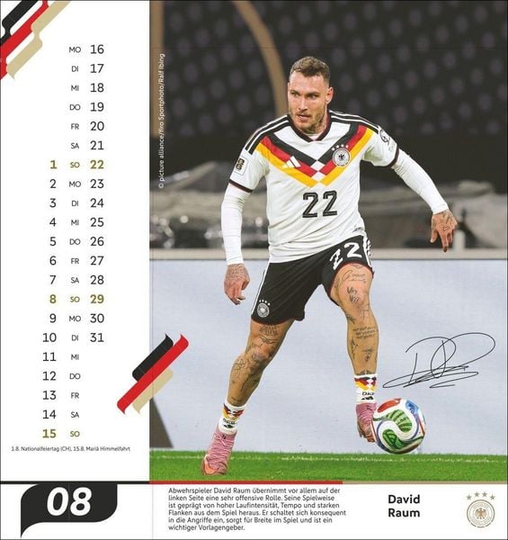 Produktbild: DFB M&auml;nner Postkartenkalender 2027