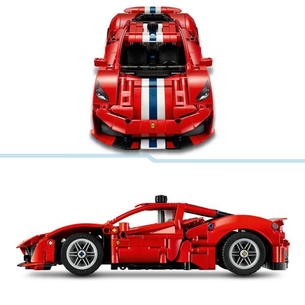 Produktbild: LEGO Technic 42235 Ferrari 488 PISTA Auto, Bauspielzeug f&uuml;r Kinder ab 9 Jahren, Ferrari-Merch