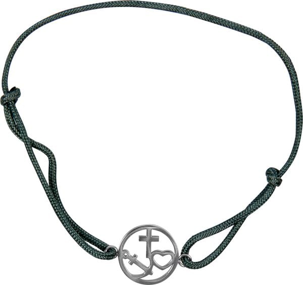 Produktbild: Armband &ndash; Armband mit Kreuz-Herz-Anker-Anh&auml;nger