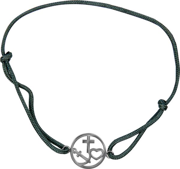 Produktbild: Armband &ndash; Armband mit Kreuz-Herz-Anker-Anh&auml;nger