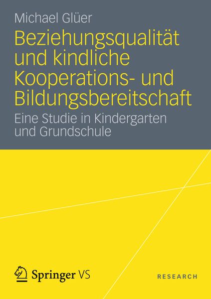 Produktbild: Beziehungsqualit&auml;t und kindliche Kooperations- und Bildungsbereitschaft