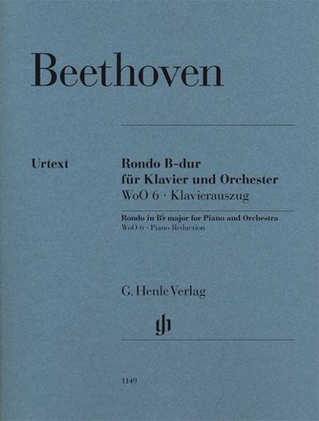Produktbild: Ludwig van Beethoven - Rondo B-dur WoO 6 f&uuml;r Klavier und Orchester