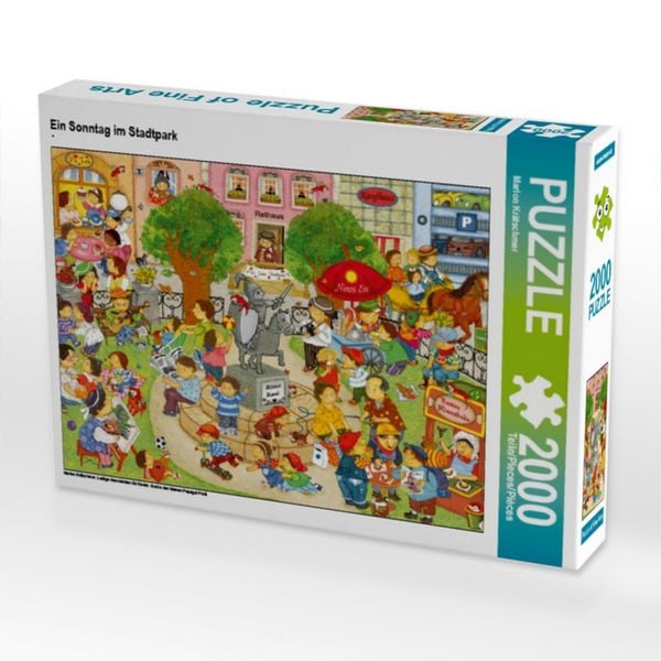 CALVENDO Puzzle Ein Sonntag im Stadtpark | 2000 Teile Lege-Größe 90x67cm Foto-Puzzle für glückliche Stunden