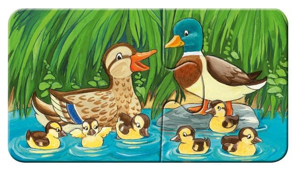 Produktbild: Puzzle Ravensburger Tierfamilien auf dem Bauernhof 9 X 2 Teile