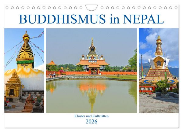 BUDDHISMUS in NEPAL (Wandkalender 2026 DIN A4 quer), CALVENDO Monatskalender