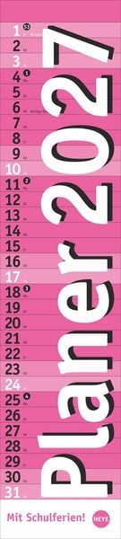 Produktbild: Langplaner, pink 2027