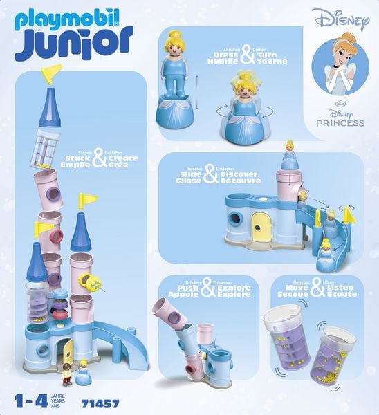 Produktbild: 71457 1.2.3 & Disney: Cinderellas Schloss