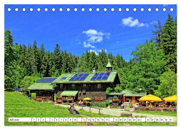 Produktbild: Grosser Arberblick auf Bayerisch Eisenstein (Tischkalender 2026 DIN A5 quer), CALVENDO Monatskalender