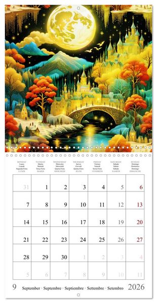 Produktbild: Moonlight miracle (Wall Calendar 2026 12 &times; 12 Inch) CALVENDO 12 Month Wall Calendar