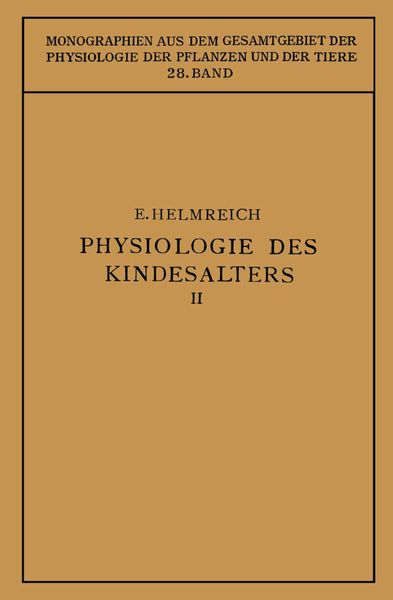 Produktbild: Physiologie des Kindesalters