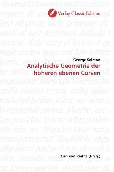 Produktbild: Salmon, G: Analytische Geometrie der h&ouml;heren ebenen Curven