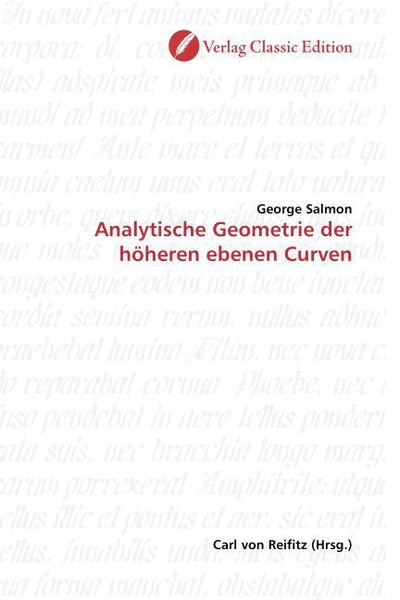 Produktbild: Salmon, G: Analytische Geometrie der h&ouml;heren ebenen Curven