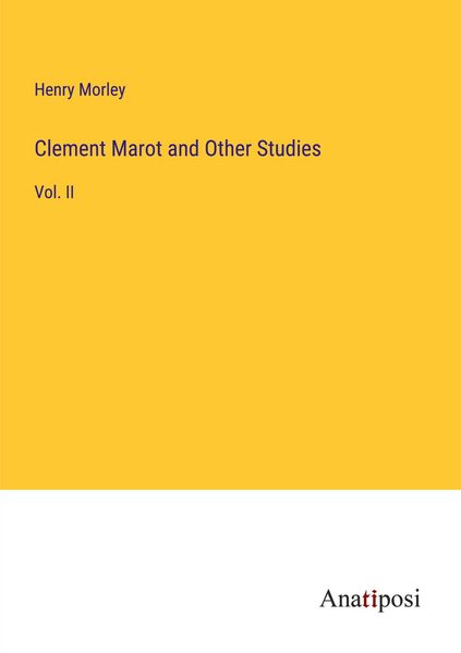 Produktbild: Clement Marot and Other Studies