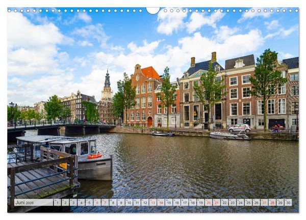 Produktbild: Amsterdam - Hauptstadt der Niederlande (Wandkalender 2026 DIN A3 quer), CALVENDO Monatskalender