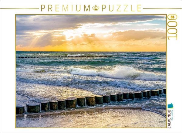 CALVENDO Puzzle Strandansicht Zingst | 1000 Teile Lege-Größe 64x48cm Foto-Puzzle für glückliche Stunden