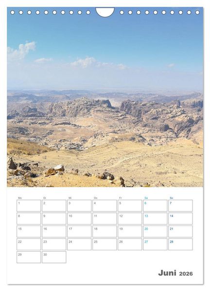 Produktbild: Jordanien ein Schatz im Orient (Wandkalender 2026 DIN A4 hoch), CALVENDO Monatskalender