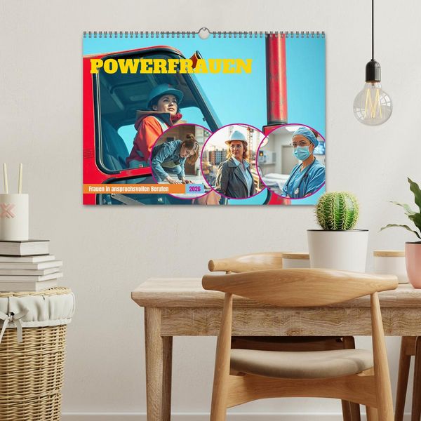 Produktbild: Powerfrauen - Frauen in anspruchsvollen Berufen (Wandkalender 2026 DIN A3 quer), CALVENDO Monatskalender