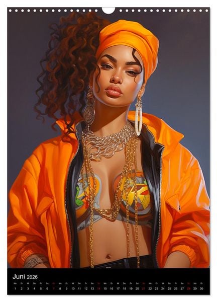 Produktbild: Rap Queens. Badass Attitude im Streetwear-Charme (Wandkalender 2026 DIN A3 hoch), CALVENDO Monatskalender