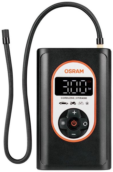 Produktbild: Osram Automotive OTIR4000 Kompressor TYREinflate 4000 8.3 bar Aufbewahrungs-Box/-Tasche, Automatische Abschaltung, mit