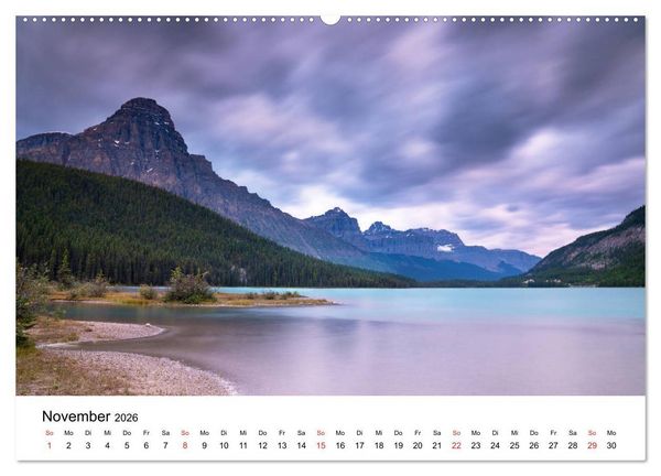 Produktbild: Fernweh Kanada - Naturerlebnis Rocky Mountains (Wandkalender 2026 DIN A2 quer), CALVENDO Monatskalender