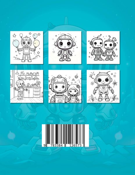 Produktbild: Roboter Malbuch