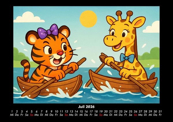 Produktbild: Tina & Nala bei den Olympischen Spielen 2026 Fotokalender DIN A3