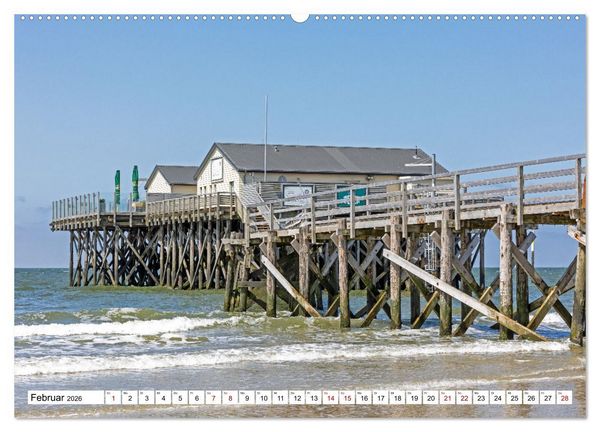 Produktbild: Moin Nordfriesland - Urlaub an der Nordseek&uuml;ste (hochwertiger Premium Wandkalender 2026 DIN A2 quer), Kunstdruck in Hochglanz