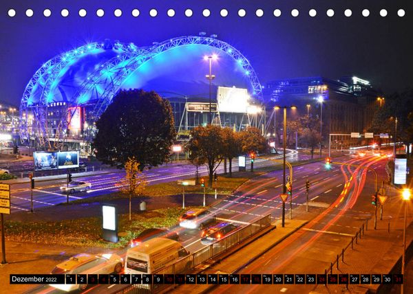Produktbild: K&ouml;ln - Faszinierende Nachtbilder aus der Domstadt (Tischkalender 2022 DIN A5 quer)
