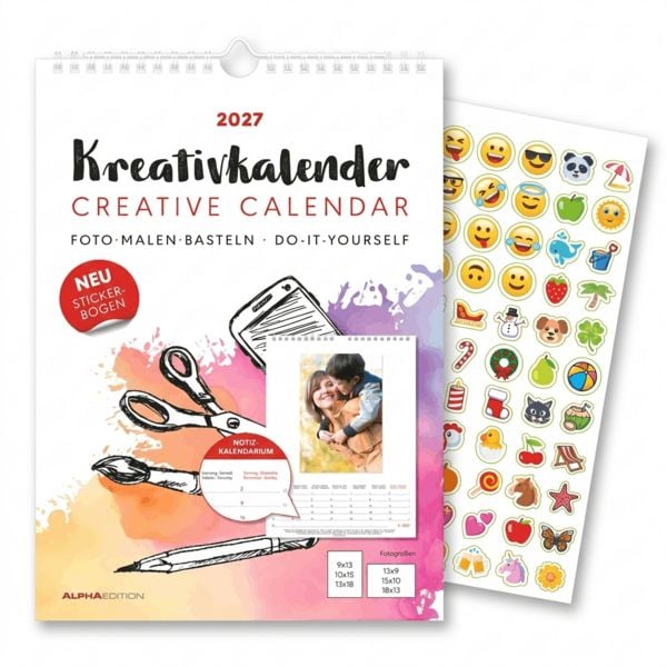 Produktbild: Kreativkalender A4 Notiz 2027