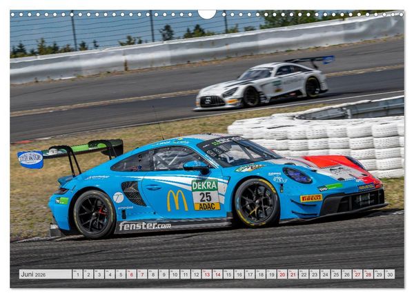 Produktbild: Super Sportwagen aus Zuffenhausen beim GT MASTERS (Wandkalender 2026 DIN A3 quer), CALVENDO Monatskalender