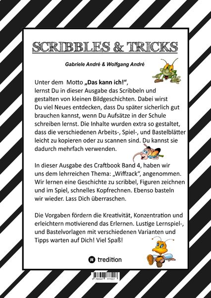 Craftbook - Basteln - Geschichten Scribbeln - Lernen - Malen - Spielen - Tricks & Tipps