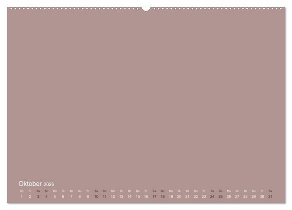 Produktbild: DIY Bastel-Kalender -Erdige Pastell Farben- Zum Selbstgestalten (Wandkalender 2026 DIN A2 quer), CALVENDO Monatskalender