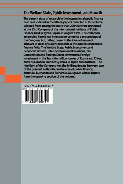 Produktbild: The Welfare State, Public Investment, and Growth