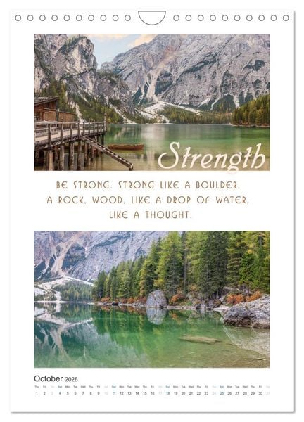 Produktbild: Inspiration for your Journey (Wall Calendar 2026 DIN A4 portrait), CALVENDO 12 Month Wall Calendar