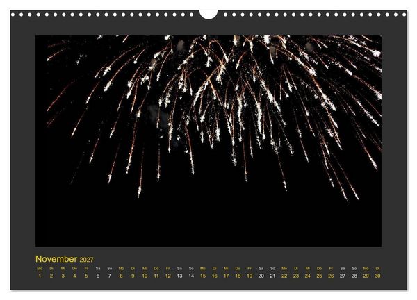 Produktbild: Feuerwerk - Explosives am Himmel (Wandkalender 2027 DIN A3 quer), CALVENDO Monatskalender