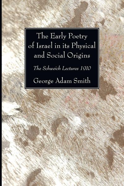Produktbild: The Early Poetry of Israel in its Physical and Social Origins