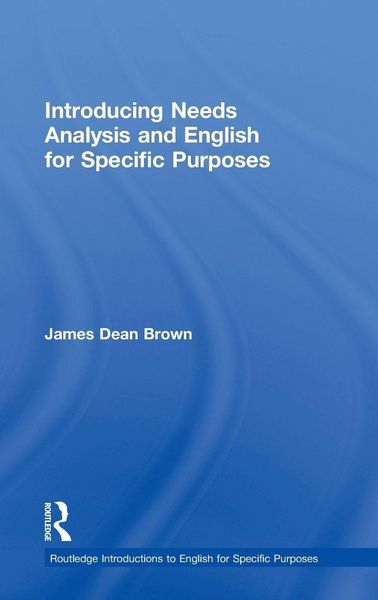 Produktbild: Introducing Needs Analysis and English for Specific Purposes