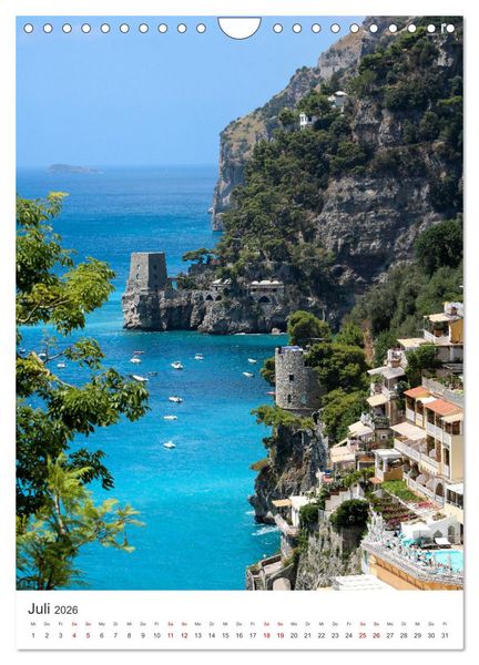 Produktbild: Italien - Von den Alpen bis zum Mittelmeer. (Wandkalender 2026 DIN A4 hoch), CALVENDO Monatskalender